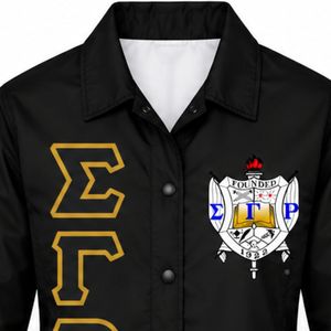 Chaqueta informal ligera con cremallera para mujer, de la hermandad griega Sigma Gamma Rho, personalizada, al por mayor - Product Image 3