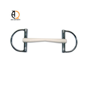 Mors pour chevaux : Mors à coude, Mors à bouche basse avec crochets et chaîne de bridage - Product Image 1