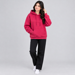 Sweat-shirt à capuche pour femme avec strass, détails en cristal décoratifs, coupe classique, molleton doux, manches longues, design personnalisé - Product Image 4