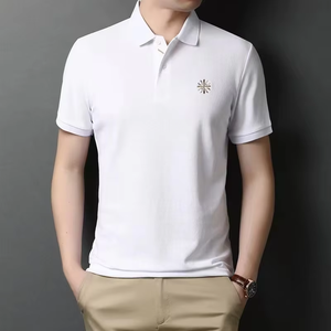 เสื้อโปโลผู้ชายแบบเรียบขายส่ง หลากสี เสื้อโปโลแขนสั้นลำลองสำหรับผู้ชาย - Product Image 2