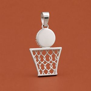 <b>Basketball</b> Shape 925 Silver Iced Out Moissanite D Color Personal Design for Hip Hop Style Wearing Pendant - Product Image 4