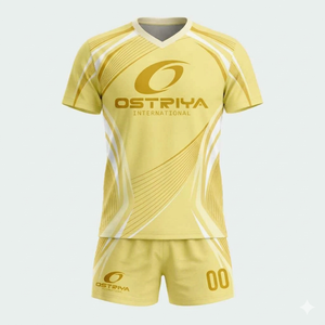 High Quality Customized Logo Printing Volleyball Uniforms Spandex/Polyester Material Quick Dry Anti-Bacterial Short Outdoor - Product Image 3