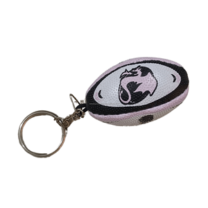 Llavero de Pelota de Rugby en Miniatura con Logotipo Personalizado, Caucho Sintético Cosido a Mano, Accesorio de Marca Certificado ISO 9001 - Product Image 6