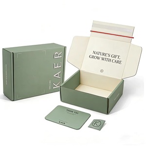 Custom Kraft Self Seal Adhesive Packaging Boxes Easy Tear Strip Zipper Mailing Mailer Shipping Box With Zipper - Product Image 1
