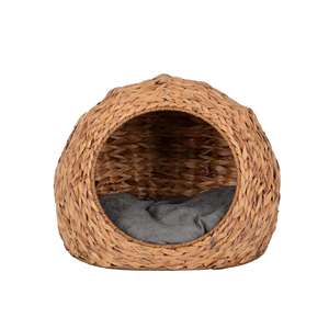 Water Hyacinth Pet <b>Bed</b> for <b>Dogs</b> and Cats | <b>Round</b> Cat <b>Bed</b> with Cushion | Vietnamese Design Comfortable <b>Bed</b> Pet Nice Price - Product Image 2