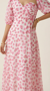 Vestido Largo Floral de Moda para Mujer, Sin Mangas, Cuello en V, Estilo Bohemio Informal de Verano, para Fiestas, Venta al Por Mayor - Product Image 4