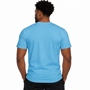 Custom Color <b>Men</b> <b>T</b> <b>Shirt</b> Shade Matching Crew Neck Short Sleeve 100% Cotton Regular Fit OEM Factory Bulk Wholesale - Product Image 2