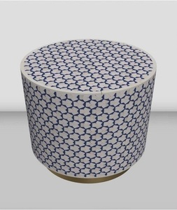 Table d'appoint industrielle personnalisée en os incrusté, motif coquillage fait main, forme naturelle, écologique, décoration moderne pour la maison - Vente en gros - Product Image 6