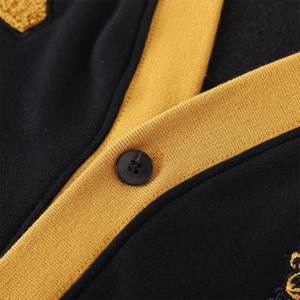 Alabama State Black Fleece <b>Cardigan</b> Sweater <b>Women</b> Streetwear Knit Jacket Soft <b>Warm</b> Winter Casual V Neck Varsity Style Front - Product Image 5