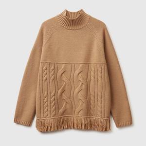 Suéter de Punto Refinado para Mujer - Jersey de Invierno con Cuello Alto Suave - Jersey Femenino de Color Sólido de Alta Calidad y Transpirable - Product Image 4