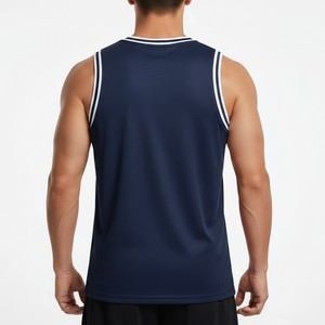 Customized Basketball Jersey Tank Tops OEM Sublimation Basketball Uniform Embroidery Reversible Polyester Basketball Jersey - Product Image 2