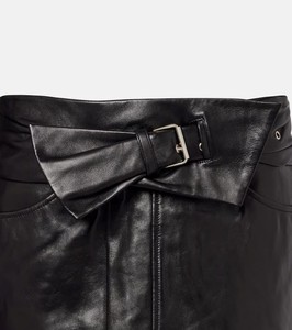 Mini-jupe en cuir PU personnalisée pour femme – Élégante, taille haute, style streetwear, douce et confortable – Service d'échantillons OEM/ODM disponible - Product Image 4