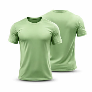 T-shirts pour hommes logo personnalisé quantité minimale de commande bas prix, t-shirts haute performance à séchage rapide évacuant l'humidité - Product Image 1