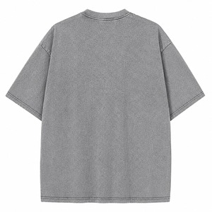 Summer High Quality Custom Logo 100% Cotton Men's Acid Washed T Shirt Heavyweight Oversized Vintage Blank <b>Plain</b> <b>Tshirt</b> for Men - Product Image 4