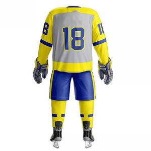 Uniforme de hockey sur glace avec logo personnalisé, surpiqûres renforcées pour une durabilité maximale, fabrication en gros - Product Image 4