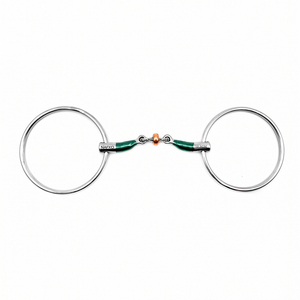 Bocado de Anillas Sueltas de Alta Calidad para Caballos, Acero Inoxidable, Tipo Francés, para Entrenamiento y Competición Ecuestre - Product Image 1