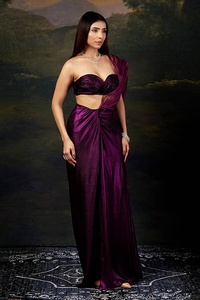 Vestido de Gala Moderno con Diseño PULSE, Cintura Baja, Bordado, Largo hasta el Suelo, Corte Entallado, Estilo Drapeado, para Fiestas y Bodas - Product Image 5