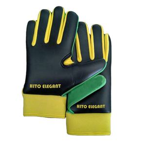 Gants de gardien de but de haute qualité en cuir pour unisexe, logo et design personnalisés professionnels, forte adhérence, bracelet réglable - Product Image 2