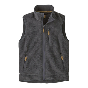 Gilet polaire réversible en toile personnalisé pour l'hiver, chaud, zippé, col montant, avec logo frontal, sans manches, vente en gros - Product Image 4