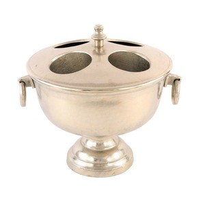 Refroidisseur à champagne traditionnel en métal, style piédestal, avec couvercle et plusieurs compartiments, pour restaurant - Achat en gros - Product Image 1