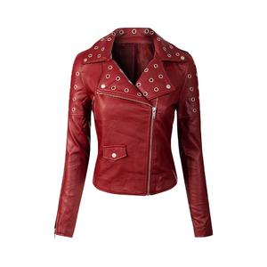 Chaquetas de cuero genuino para mujer, chaquetas de cuero de oveja originales de alta calidad, chaqueta de motocicleta de Invierno para mujer de diseño personalizado 2026 - Product Image 3