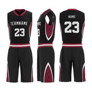 Uniformes de basket-ball personnalisés de haute qualité pour hommes, nouveau style, respirants, anti-humidité, grandes tailles, sans manches et avec numéro d'équipe - Product Image 6