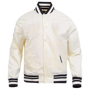 Chaqueta Bomber Deportiva Personalizada de Satén con Logotipo Frontal, Impermeable, para Invierno, para Hombre y Mujer, Estilo Béisbol - Product Image 4