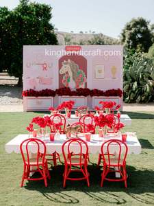 Sillas Infantiles de Ratán Hechas a Mano para Eventos, Silla Infantil de Ratán de Lujo Estilo Boho para Alquiler en Bodas, Decoración de Fiestas, Venta al Por Mayor - Product Image 1