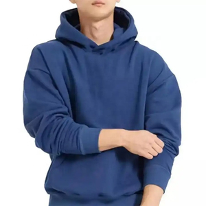 Vente en gros de sweats à capuche surdimensionnés pour hommes, personnalisés, décontractés, en polaire respirant, à séchage rapide, pour l'hiver, teinture unie - Product Image 4