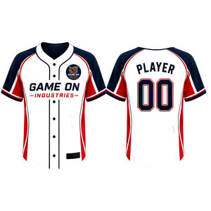 Custom Embroidered Breathable Summer <b>Baseball</b> Jersey Personalized Team Uniform Customized Color 100% Polyester Digital Print - Product Image 5
