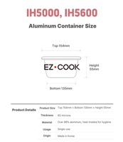 Conteneur en aluminium pour cuisinière à ramen (600 pièces), friteuse pratique, plats en aluminium antiadhésifs, emballage alimentaire élégant, essentiels de cuisine