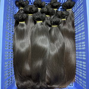 Gran Oferta de Cabello Virgen Vietnamita para Bebés, Tejido a Máquina con Doble Trama, Liso, Alta Calidad, en Existencia, Venta al por Mayor, Listo para Enviar - Product Image 4