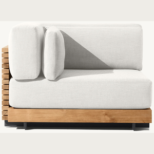 Muebles de sofá hechos de madera de teca con un estilo moderno y sencillo, aptos para uso en exteriores o interiores, resistentes y duraderos. - Product Image 3