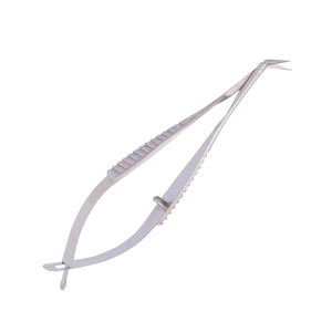 Ciseaux chirurgicaux microscopiques manuels personnalisés, à angle vers l'extérieur, forme baïonnette, longueur 215 mm, pour instruments neurochirurgicaux, CE par Grip Surgical - Product Image 2