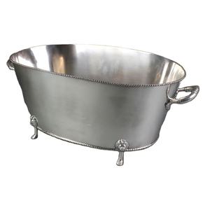 Bac à glace en aluminium classique pour champagne avec poignées latérales |   Seau refroidisseur à vin |   Décoration de table pour bar, hôtel, fête - Product Image 4