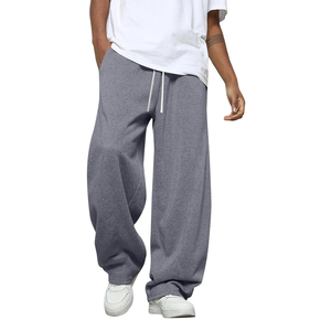 Pantalon de jogging unisexe d'hiver respirant, style décontracté, coupe droite, avec cordon de serrage à la taille - Product Image 4