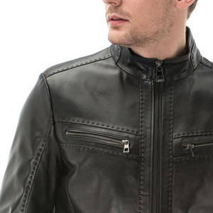 Vestes en cuir pour hommes de haute qualité, sur mesure, best-sellers, meilleur fabricant, nouveau style décontracté, vente chaude - Product Image 5