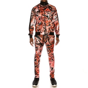 Ensemble de survêtement décontracté personnalisé pour homme, idéal pour la gym et l'entraînement, avec manches longues, poches zippées et tissu extensible quadridirectionnel - Product Image 1