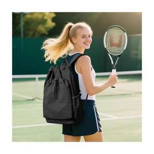 Bolsa de Raquetas de Béisbol Bagnex, Moderna, Impermeable, de Mezclilla, con Capacidad de 50-70L, para Entrenamiento de Pickleball y Bádminton - Product Image 6