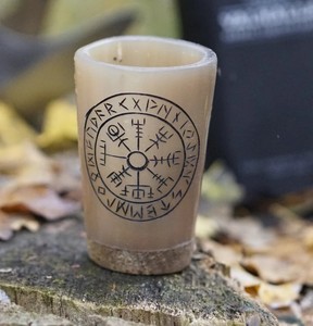 Verre artisanal en corne naturelle de qualité supérieure, écologique, durable, unique, produit cadeau de luxe, ensemble pour la maison - Product Image 3