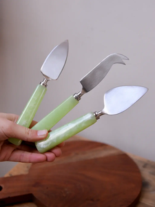 Trendy Modern De-aartico High Quality Eco-Friendly Stainless Steel <b>Cheese</b> Knife <b>Set</b> Resin Handle Dishwasher Safe Custom Box - Product Image 2