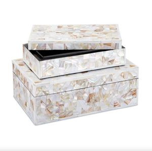 Boîte à bijoux artisanale en nacre opulente, organiseur de rangement décoratif, conteneur à souvenirs élégant pour chambre à coucher - Product Image 6