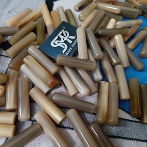 Rollos cilíndricos de cuerno de búfalo artesanales con acabado pulido fino para mangos de cuchillos, pipas de fumar, sellos y trabajos de afición - Product Image 1