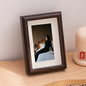 Rectangular Wooden Photo <b>Frame</b> Home Living Room Dining Office Desktop <b>Wall</b> Display Wedding Farmhouse Decor Photo <b>Frame</b> - Product Image 1
