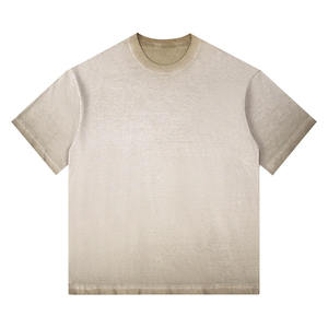 Camiseta unisex GSM 230 personalizada, camiseta de peso pesado de gran tamaño con hombros caídos y logotipo delantero, camisetas baratas para hombres y mujeres, diseño en blanco - Product Image 6