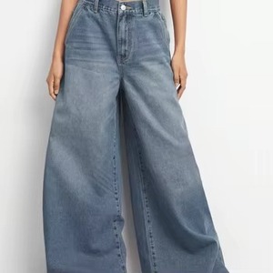 Women's Denim <b>Jeans</b> 2026 Light Wash Tea Stain Solid Casual Simple Summer Extreme Straight Leg High Waist Breathable - Product Image 1