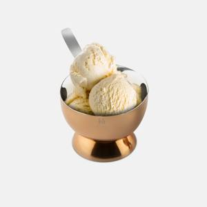 Tazón de metal moderno y de calidad para servir helado y postres en mesas de comedor - Product Image 3