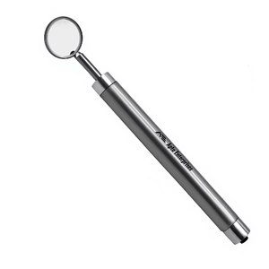 Miroir buccal dentaire avec poignée couleur argent clair, en acier inoxydable, instrument de diagnostic oral pour dentiste, chirurgical - Product Image 2