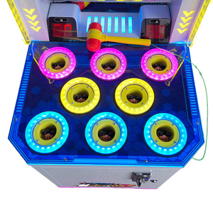 เครื่องเกมตีหนู HGR Amusement Hit Mouse Arcade สำหรับ 1-2 ผู้เล่น แบบไฟฟ้า ตัวเครื่องโลหะ เหมาะสำหรับอาร์เคดเชิงพาณิชย์และโซนเกม (สำหรับเด็ก) - Product Image 5