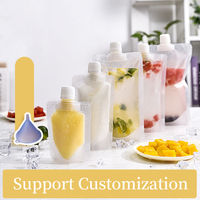 PE-Kunststoff 200ml Flüssigkeits-Saft-Milch-Getränk Maßgeschneiderte Verpackung Umweltfreundliche Verpackung Verpackungsbeutel